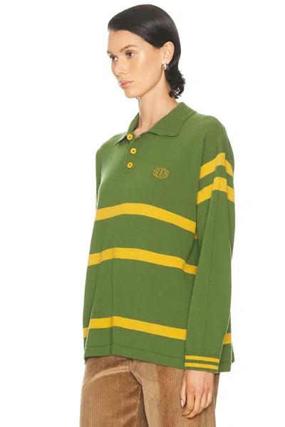 Bode Regis Polo Top In Green