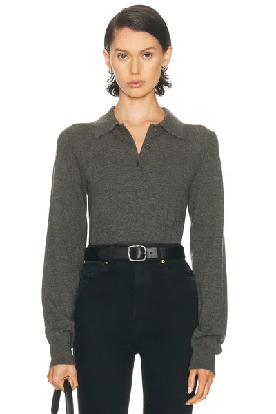 Éterne Long Sleeve Journey Cashmere Top In Gray