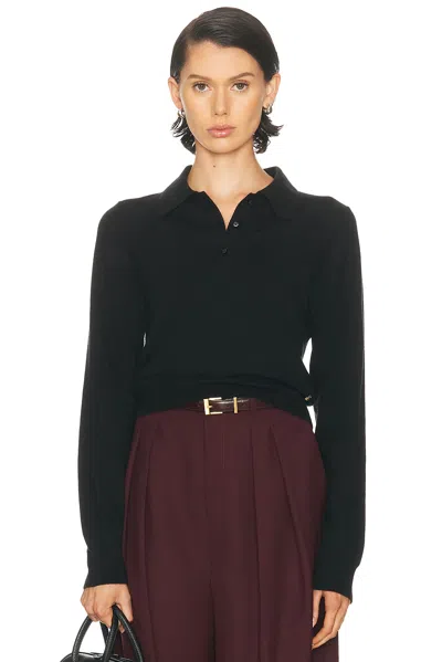 Éterne Long Sleeve Journey Cashmere Top In Black