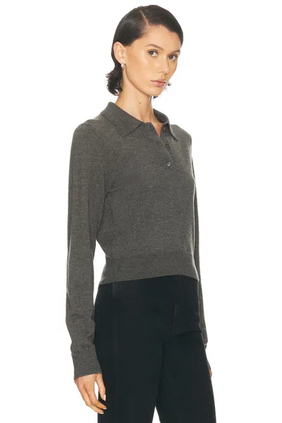 Éterne Long Sleeve Journey Cashmere Top In Gray