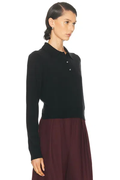 Éterne Long Sleeve Journey Cashmere Top In Black