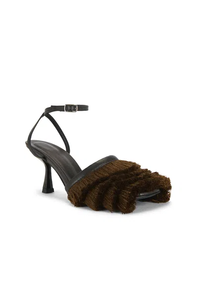 Christopher Esber Castanet Fringe Heel In Brown