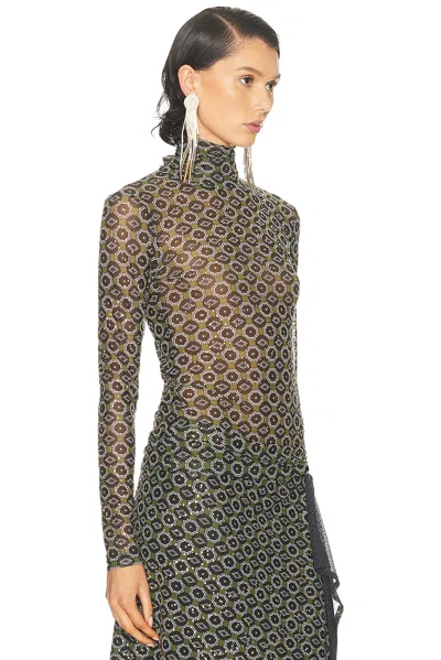 Dries Van Noten Embellished Hoyser Neck In Multi