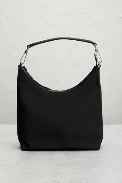 Pre-owned Gucci Clasp Hobo Bag In Black