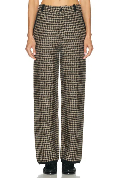 Guest In Residence Houndstooth Tailored Trouser In Gray
