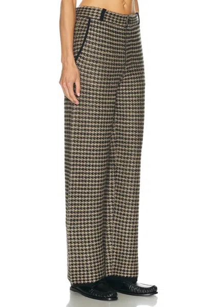 Guest In Residence Houndstooth Tailored Trouser In Gray