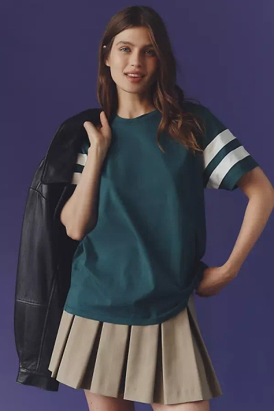 Clare V Original Varsity Tee In Green