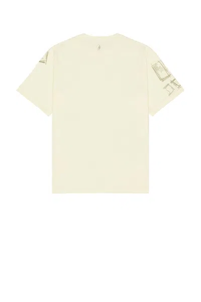 Jw Anderson Cafe Scene Allover Print Tee In Yellow