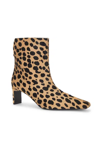 Khaite Ona Leopard-print Calf Hair Ankle Boots In Animal Print