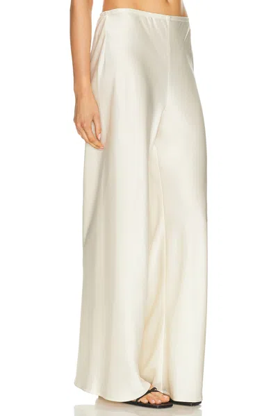 Leset Barb Wide Leg Pants Creme In White