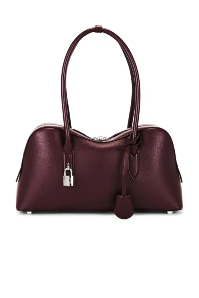 Stella Mccartney Ryder Bordeaux Handbag With Two Top Handles And Front Padlock Detail With Logo In Ecoleather Woman In Burgundy