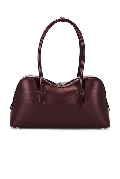 Stella Mccartney Ryder Bordeaux Handbag With Two Top Handles And Front Padlock Detail With Logo In Ecoleather Woman In Burgundy