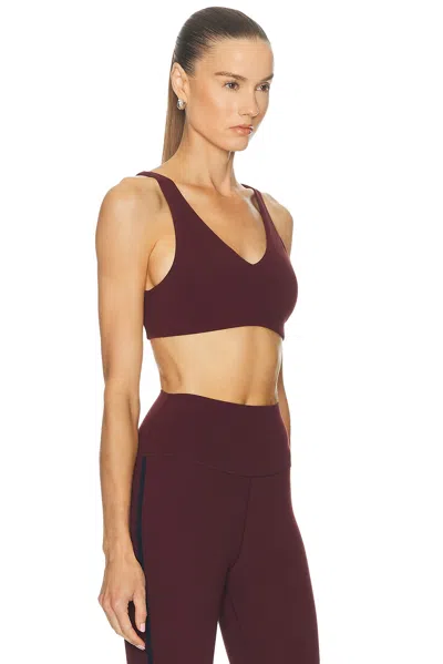 Splits59 Airweight Scoop Back Bra In Dark Cherry In Burgundy