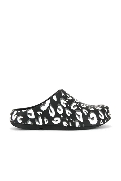 Takahiromiyashita The Soloist X Offos Leopard Clog In Black