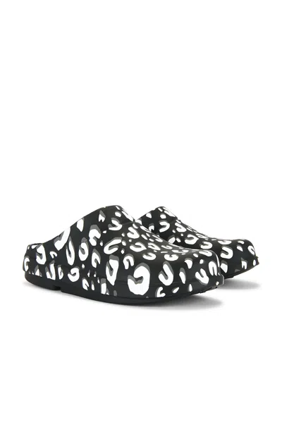 Takahiromiyashita The Soloist X Offos Leopard Clog In Black