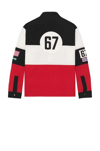 Polo Ralph Lauren Nylon Colorblock Rl Racing Sport Shirt In Multi