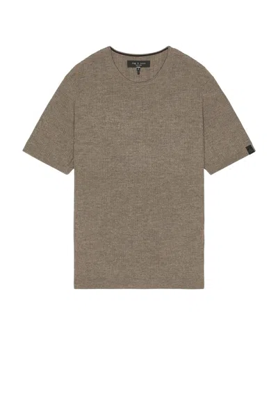 Rag & Bone Crawford Cashmere Blend Tee In Brown