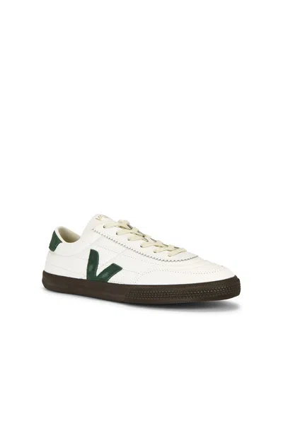 Veja Multicolour Leather Suede Sneaker In White