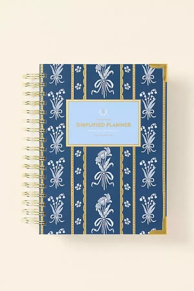Emily Ley Simplified Spiral Weekly Hardcover Planner In Blue