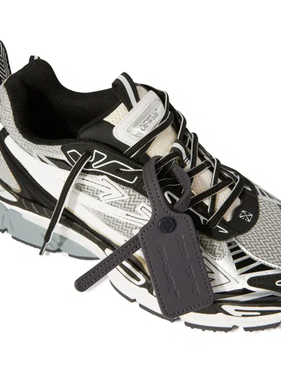 Off-white Be Right Back Sneakers Off White Leather Grey In Multi