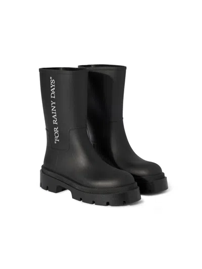 Off-white Reboot Rainy Days Rain Boot In Black