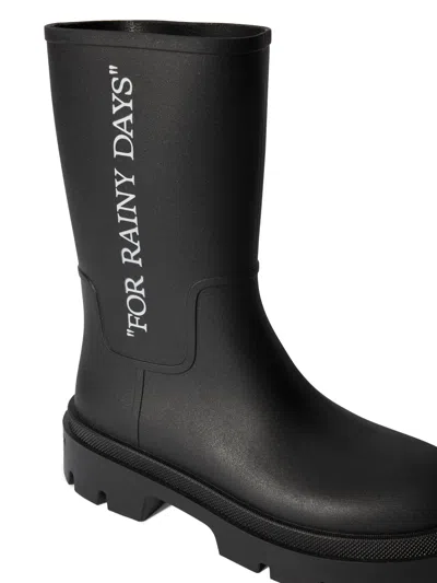Off-white Reboot Rainy Days Rain Boot In Black