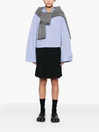 GIRDLE 褶饰迷你半身裙