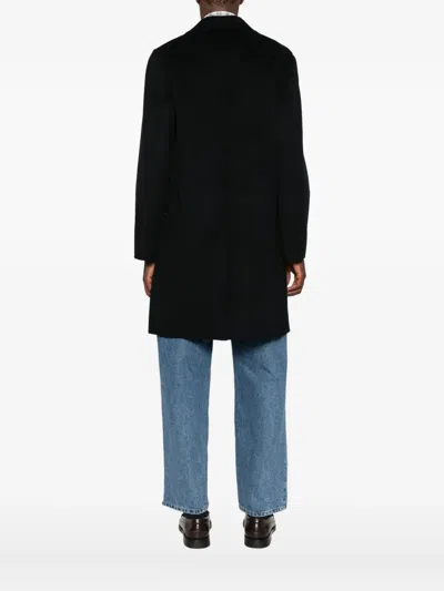 Aspesi Flap-pockets Single-breasted Coat In Black