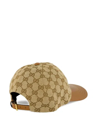 Gucci Monogram Hat In Brown