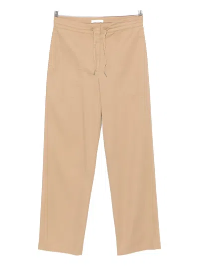 The Row Mende Drawstring-waist Trousers In Brown