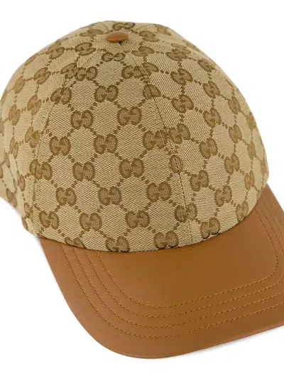 Gucci Monogram Hat In Brown
