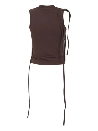 Ottolinger Strappy-detail Top In Brown
