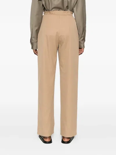 The Row Mende Drawstring-waist Trousers In Brown