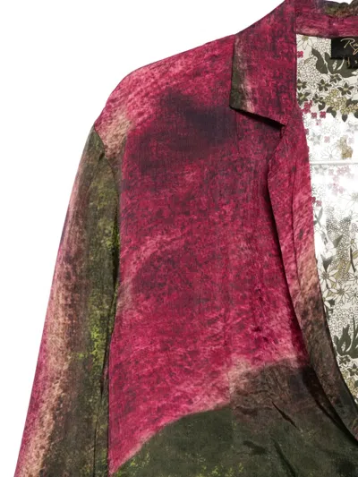 抽象图案西装夹克