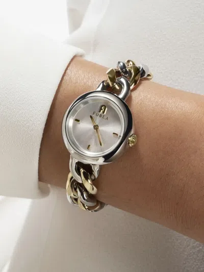 Furla Steel Chain Armband 28mm In Metallic