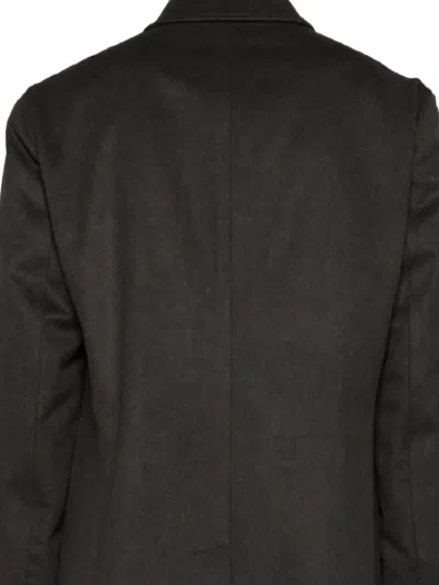 Lardini Single-breasted Cashmere Coat In Brown