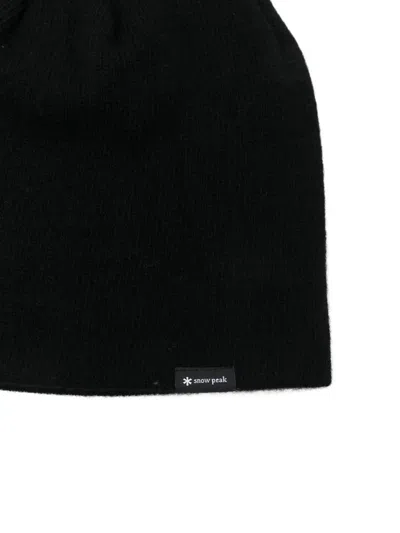 Snow Peak Wool Beanie In Black