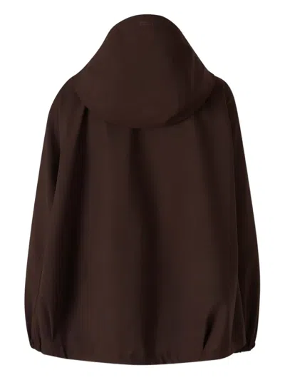 Laminar Technical Hooded Jacket In Brown