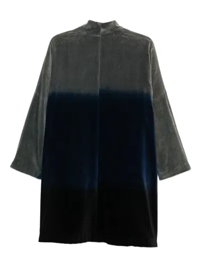 Yavi Dip-dye-mantel In Blue