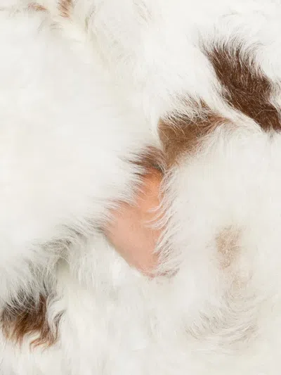 Zimmermann Hypnotic Spot Shearling Jacket In Neutral