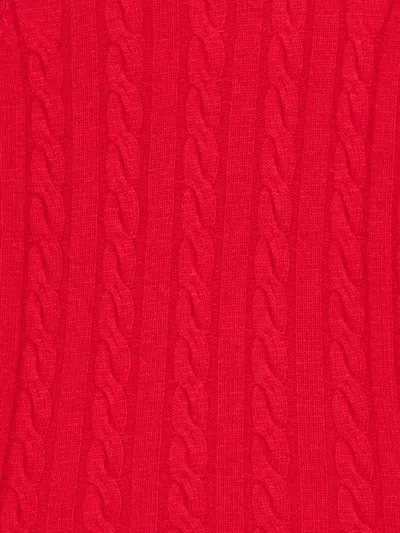 Gimaguas Braid Cable-knit Sweater In Red