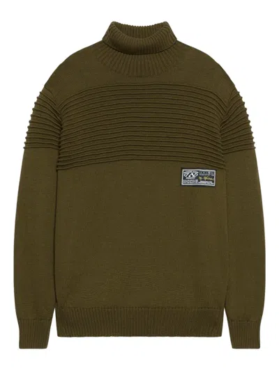 Gcds Gerippter Rollkragenpullover In Green