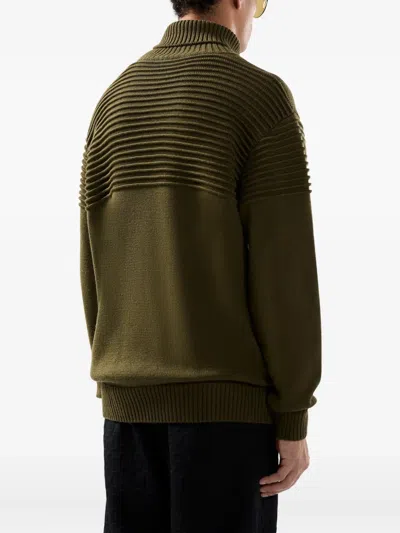 Gcds Gerippter Rollkragenpullover In Green