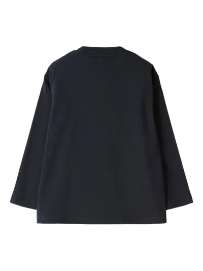 Il Gufo Langarmshirt Mit Grafischem Print In Black