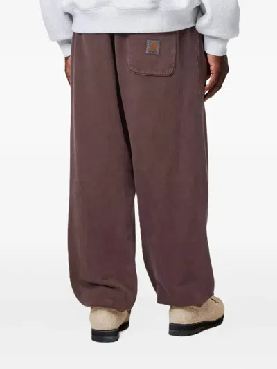Carhartt Patch Pocket Track Pants In Brown