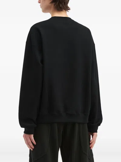 Khoki Graphic Crew Neck Sweatshirt In Black