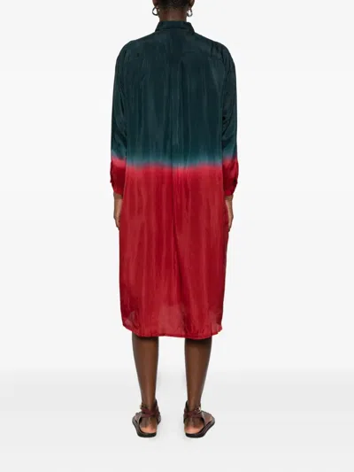 Yavi Midikleid Mit Langen Ärmeln In Multi