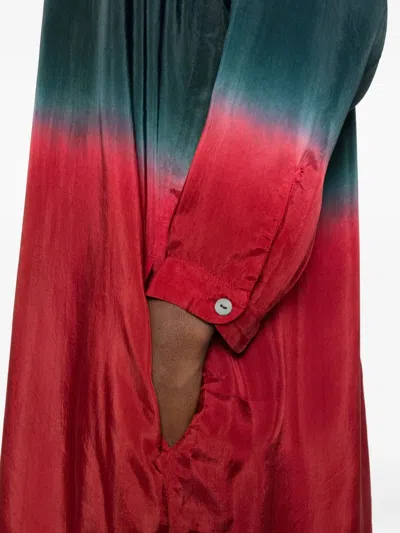 Yavi Midikleid Mit Langen Ärmeln In Multi