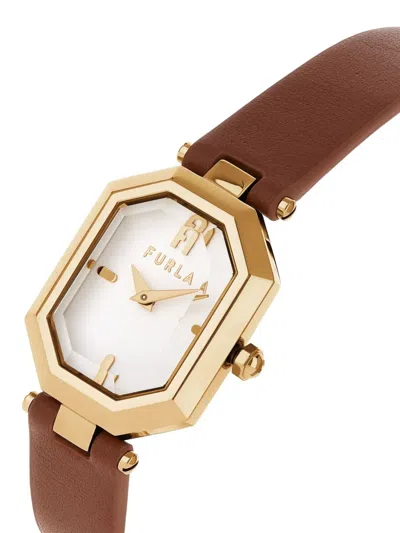 Furla Achteckiges Gehäuse 28mm In Brown