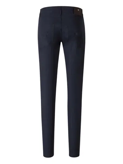 Marco Pescarolo Straight Dress Trousers In Blue
